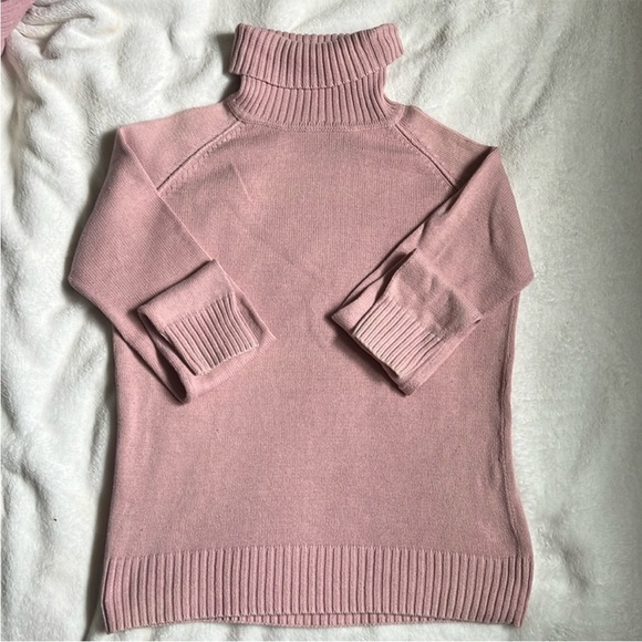 Sweaters - Women’s Size S Pink Turtleneck Sweater - 100% Cotton